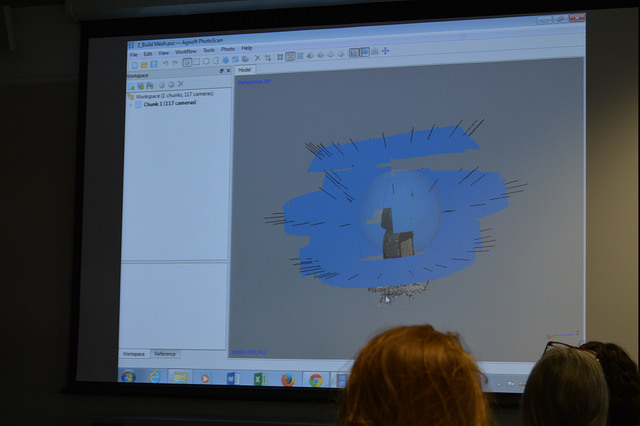 Isabella demonstrates Agisoft Photoscan