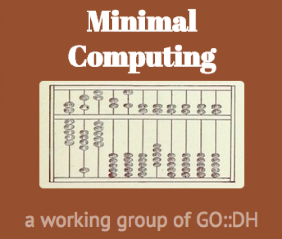 Minimal Computing Group banner